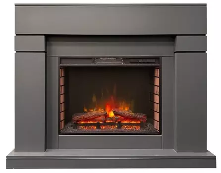 Электрокамин с широким очагом 2D Real-Flame