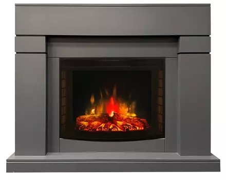 Электрокамин с широким очагом 2D Real-Flame