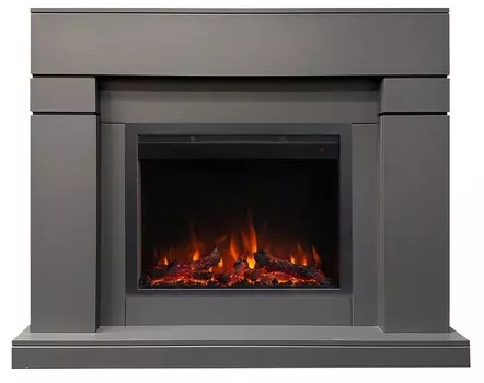 Электрокамин с широким очагом 2D Real-Flame