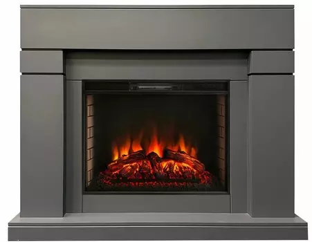 Электрокамин с широким очагом 2D Real-Flame