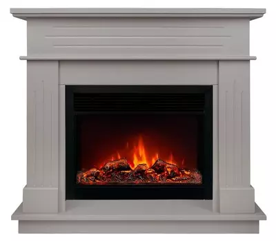 Электрокамин с широким очагом 2D Real-Flame