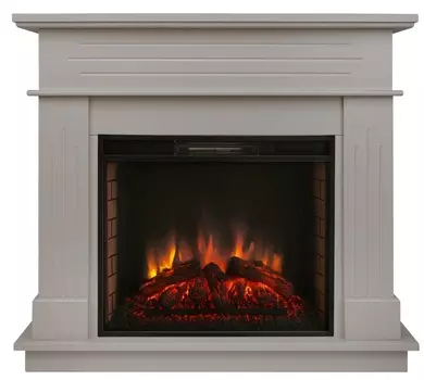 Электрокамин с широким очагом 2D Real-Flame