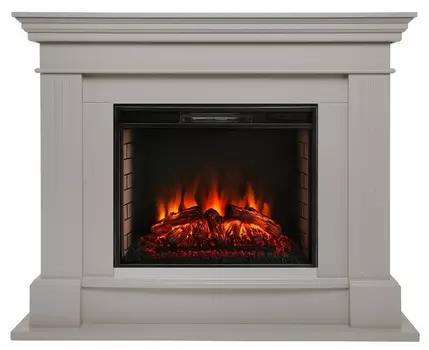 Электрокамин с широким очагом 2D Real-Flame