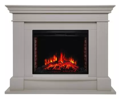 Электрокамин с широким очагом 2D Real-Flame