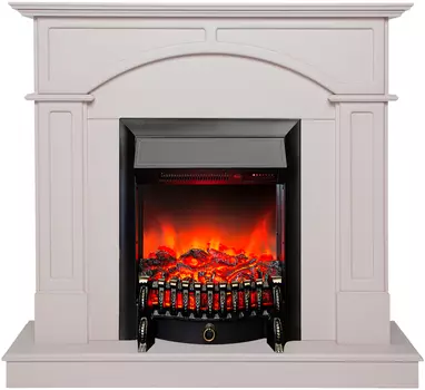 Электрокамин с широким очагом 2D Real-Flame