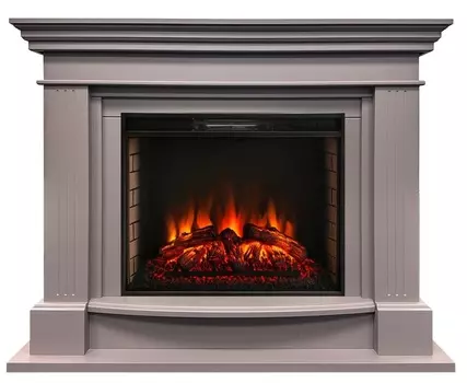 Электрокамин с широким очагом 2D Real-Flame