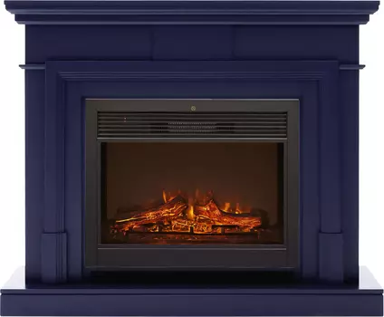 Электрокамин с широким очагом 2D Real-Flame