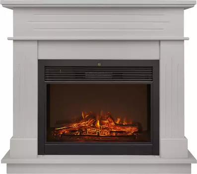 Электрокамин с широким очагом 2D Real-Flame