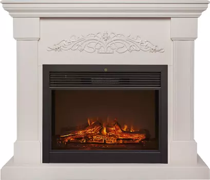 Электрокамин с широким очагом 2D Real-Flame