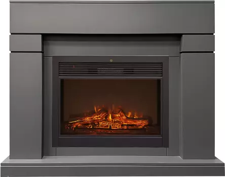 Электрокамин с широким очагом 2D Real-Flame