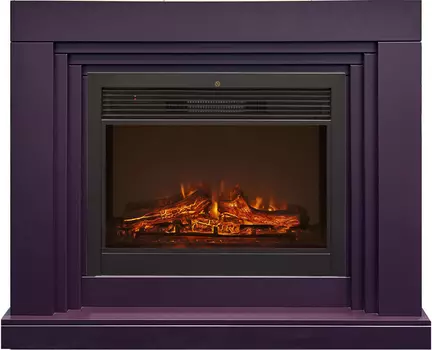 Электрокамин с широким очагом 2D Real-Flame