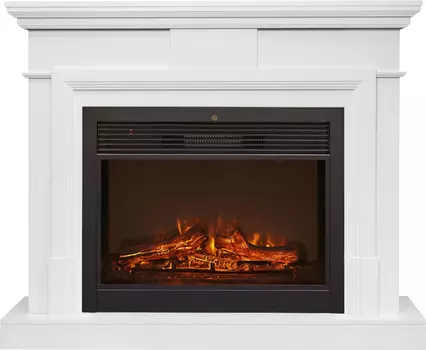 Электрокамин с широким очагом 2D Real-Flame