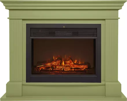 Электрокамин с широким очагом 2D Real-Flame