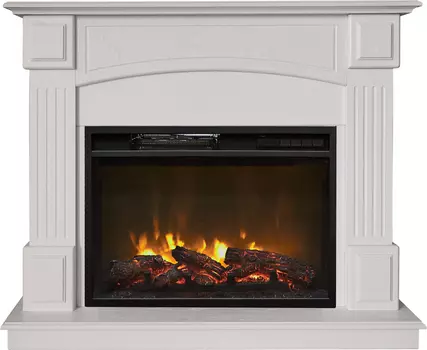 Электрокамин с широким очагом 2D Real-Flame