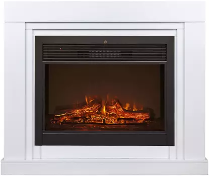 Электрокамин с широким очагом 2D Real-Flame