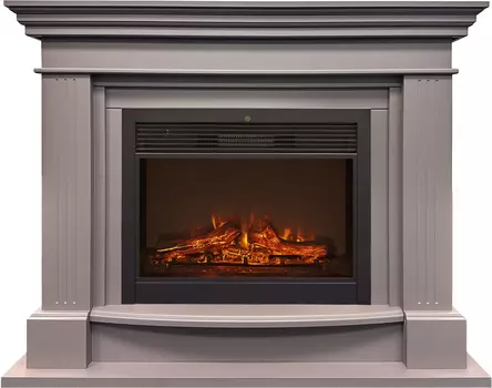 Электрокамин с широким очагом 2D Real-Flame