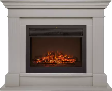 Электрокамин с широким очагом 2D Real-Flame