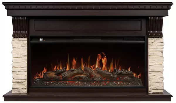 Электрокамин с широким очагом 2D Royal Thermo