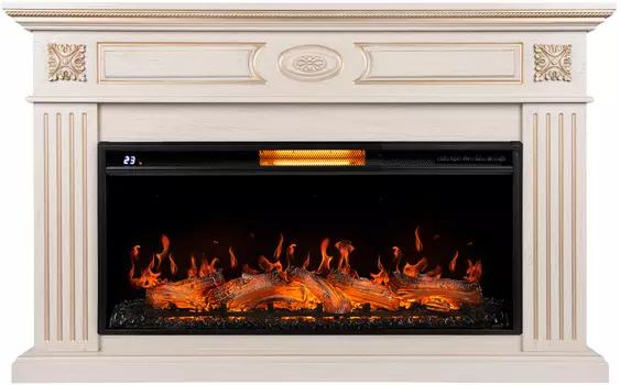 Электрокамин с широким очагом 2D Royal Thermo