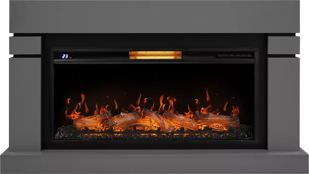 Электрокамин с широким очагом 2D Royal Thermo