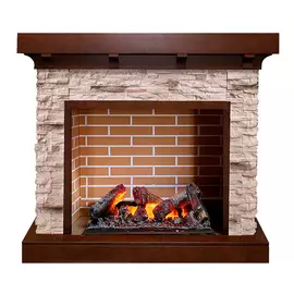 Электрокамин с широким очагом 3D Dimplex