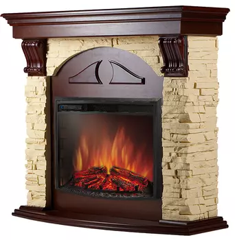 Электрокамин с широким очагом 3D Electrolux