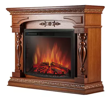 Электрокамин с широким очагом 3D Electrolux