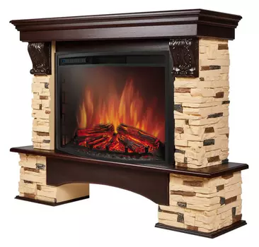 Электрокамин с широким очагом 3D Electrolux