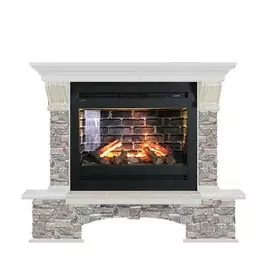 Электрокамин с широким очагом 3D Glenrich