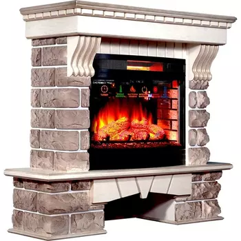 Электрокамин с широким очагом 3D InterFlame