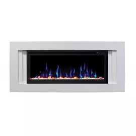 Электрокамин с широким очагом 3D Real-Flame