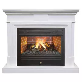 Электрокамин с широким очагом 3D Real-Flame