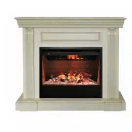 Электрокамин с широким очагом 3D Real-Flame