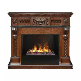 Электрокамин с широким очагом 3D Real-Flame