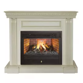 Электрокамин с широким очагом 3D Real-Flame