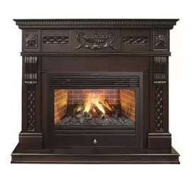 Электрокамин с широким очагом 3D Real-Flame