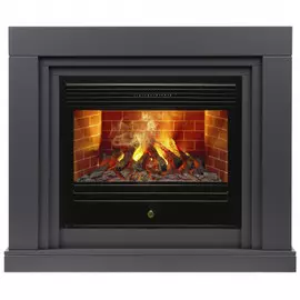 Электрокамин с широким очагом 3D Real-Flame