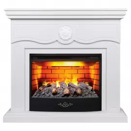 Электрокамин с широким очагом 3D Real-Flame