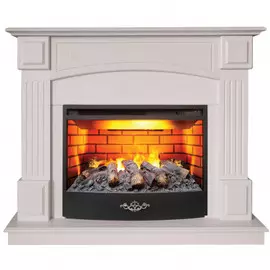 Электрокамин с широким очагом 3D Real-Flame