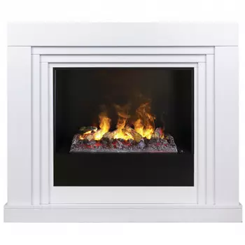 Электрокамин с широким очагом 3D Real-Flame