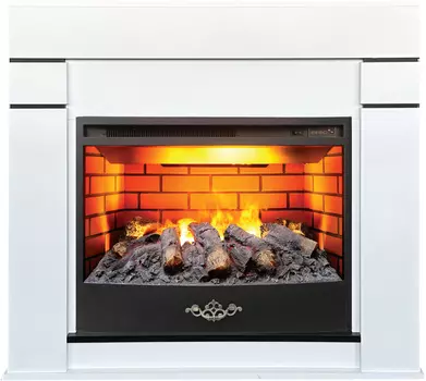 Электрокамин с широким очагом 3D Real-Flame