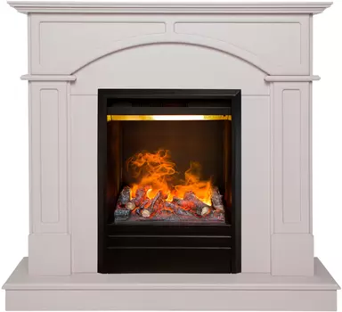 Электрокамин с широким очагом 3D Real-Flame