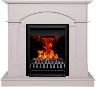 Электрокамин с широким очагом 3D Real-Flame