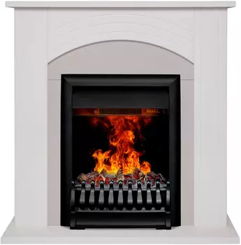 Электрокамин с широким очагом 3D Real-Flame