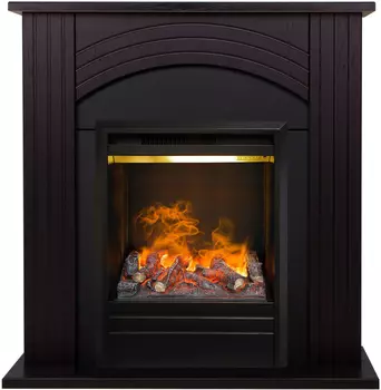 Электрокамин с широким очагом 3D Real-Flame