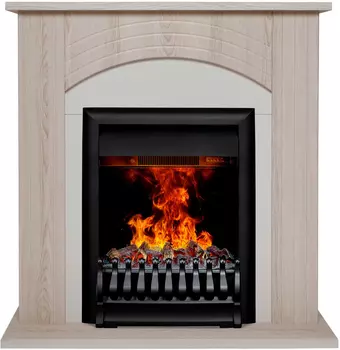 Электрокамин с широким очагом 3D Real-Flame