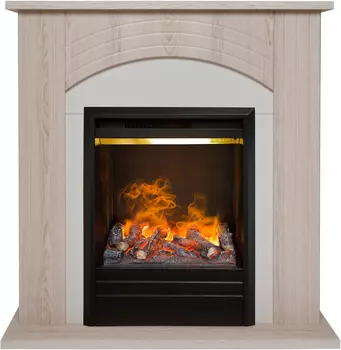 Электрокамин с широким очагом 3D Real-Flame