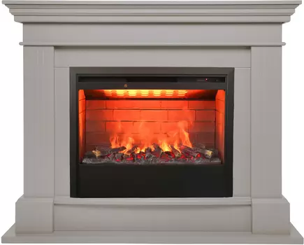 Электрокамин с широким очагом 3D Real-Flame