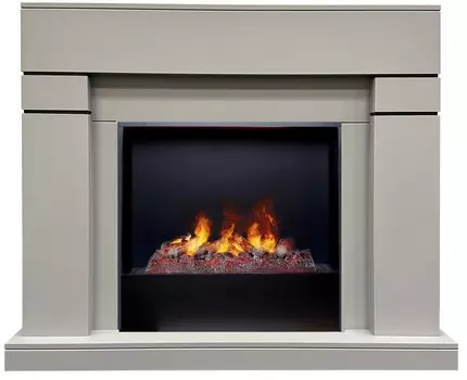 Электрокамин с широким очагом 3D Real-Flame