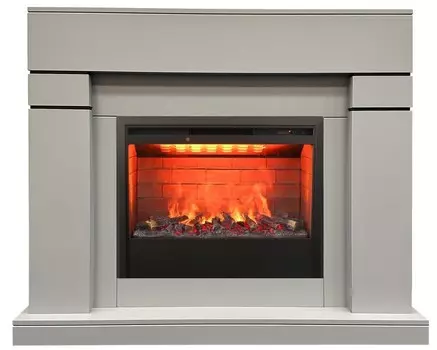 Электрокамин с широким очагом 3D Real-Flame